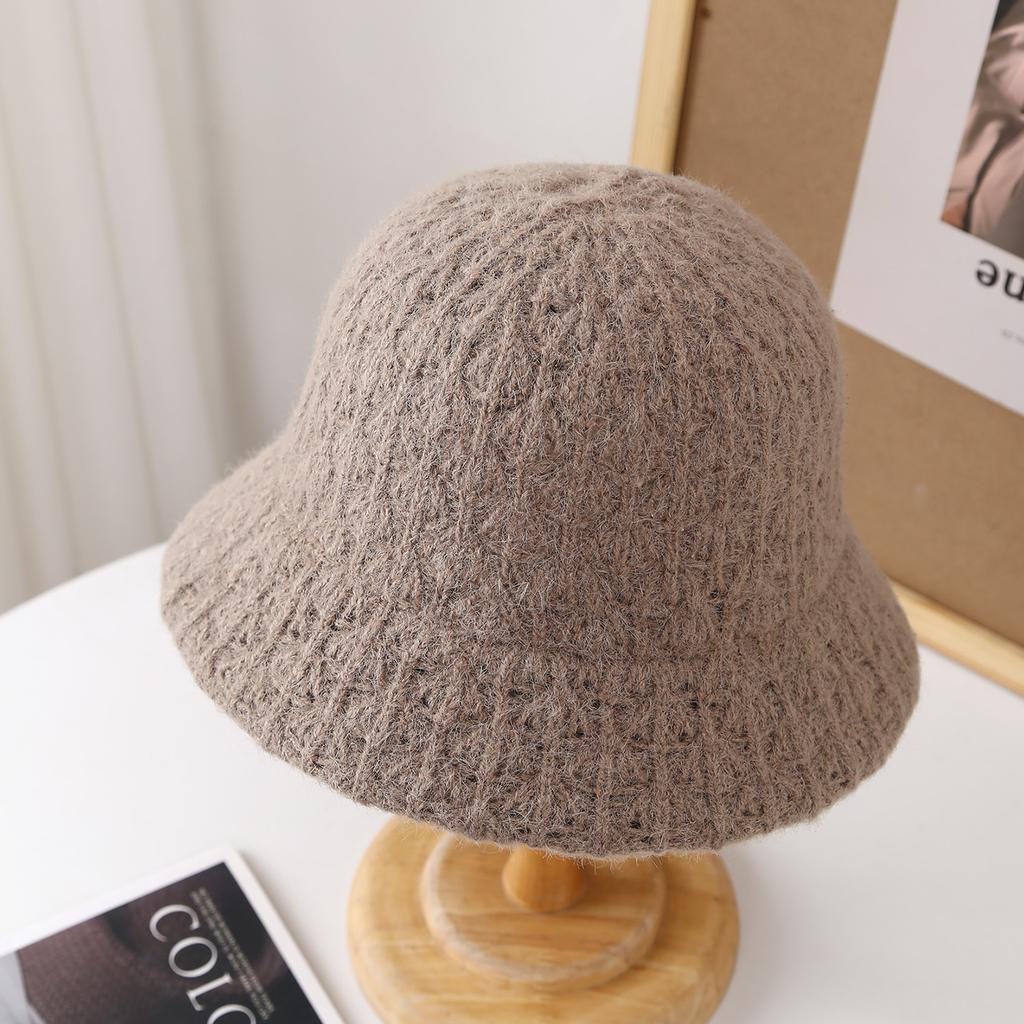 Women'S Winter Knit Cap With Foldable Bucket Hat For Casual Wear (Elegant Round Top Design) Vintage French Fisherman Hat