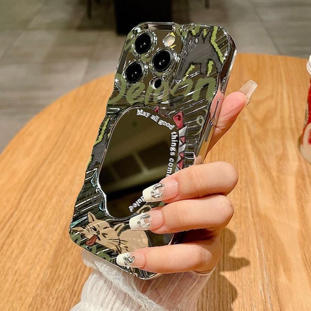 Pouzdro na telefon s kosmetickým zrcátkem pro iPhone 11 13 16 Pro Max iPhone 14 15 12 13 Pro Max 16 Plus 13 Pro Samsung A55 A54 A15 A12 A52S A34 A14 A30S A53 A52 A50