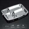 Shixun 304 Stainless Steel Four-Compartment Lunch Tray