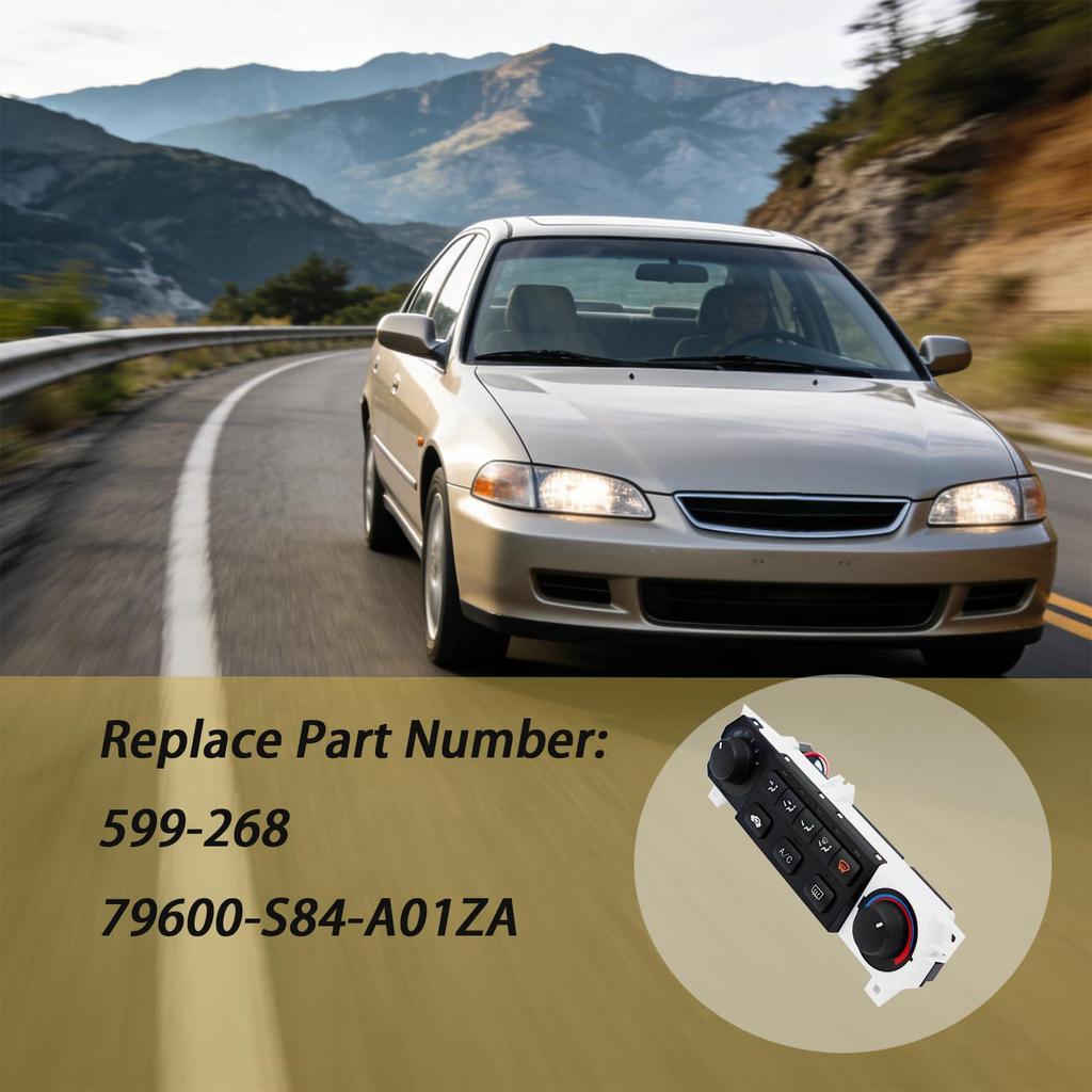 Compatible Honda Climate Control & Heater Switch Panel 599-268