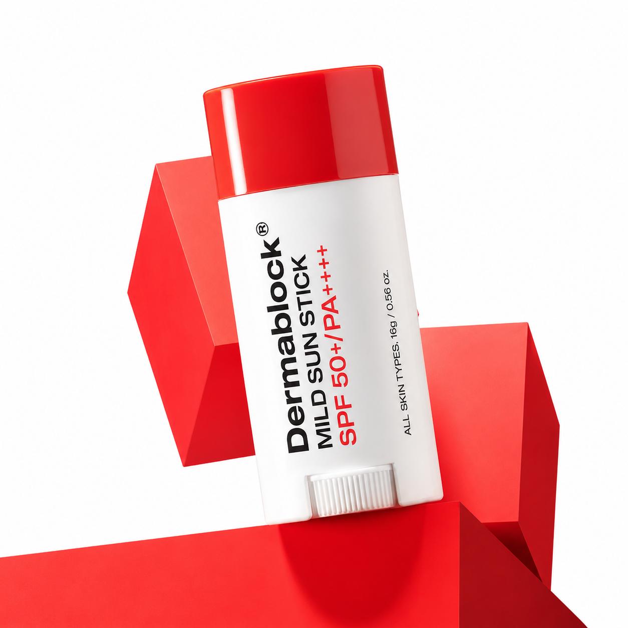 

Derma Block Mild Sun Stick 16g Korean UV Protection Sunscreen Stick Portable Daily SPF Care