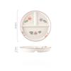 Three-Grid Split-Meal Disc Fat-Reducing Plate One-Person Food Home Breakfast Tableware Children'S Ceramic Nordic Plate