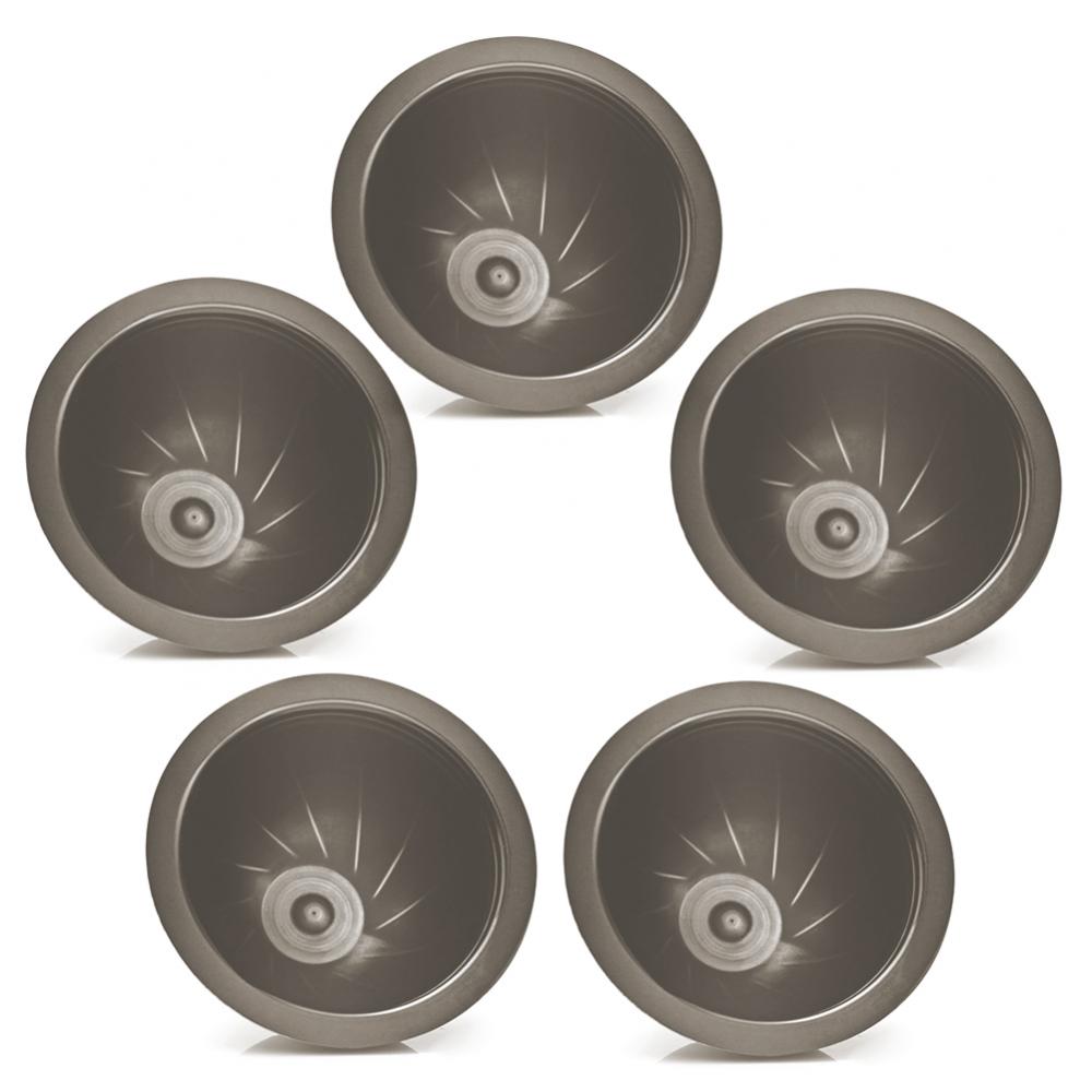 

Фильтр-чашка для кофе, многоразовая, 5 шт./комплект, одноразовые капсулы для Nespresso Vertuo коричневый