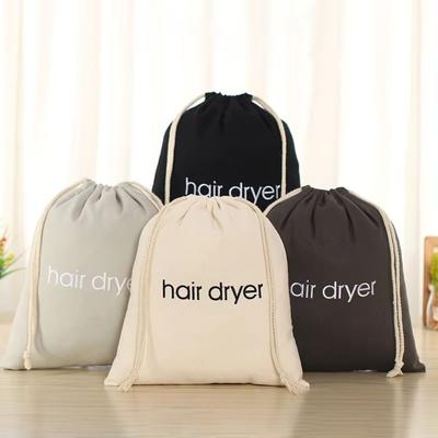 Bolsa de tela a prueba de polvo para secador de pelo con cordón Bolsa para secador de pelo Difusor de pelo portátil