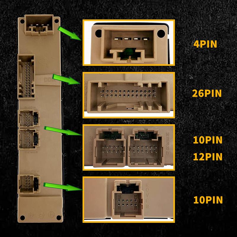 15883319 DWS-394 Power Window Switch for Hummer H2 Chevrolet Suburban Avalanche GMC Yukon Sierra 2003-2006 Front Driver Switch
