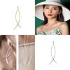 Artisan Selected Copper Earrings Geometric Shape Electroplated Stylish And Chic