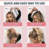 Transparent Small Ponytail Holder Hair Clip Set with Two Sizes Lightweight Comfortable for Women Girls Daily Use