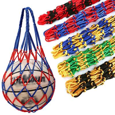 Sports Portable Equipment Nylon Net Bag Weaving Multiple Colors Ball Pocket Mesh Net Bag Volleyball Ball