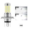 1PCS 144SMD H4 P15D BA20D Motorcycle Headlight Bulbs White 12v LED Headlamp Fog Light Spotlight Play and Plug