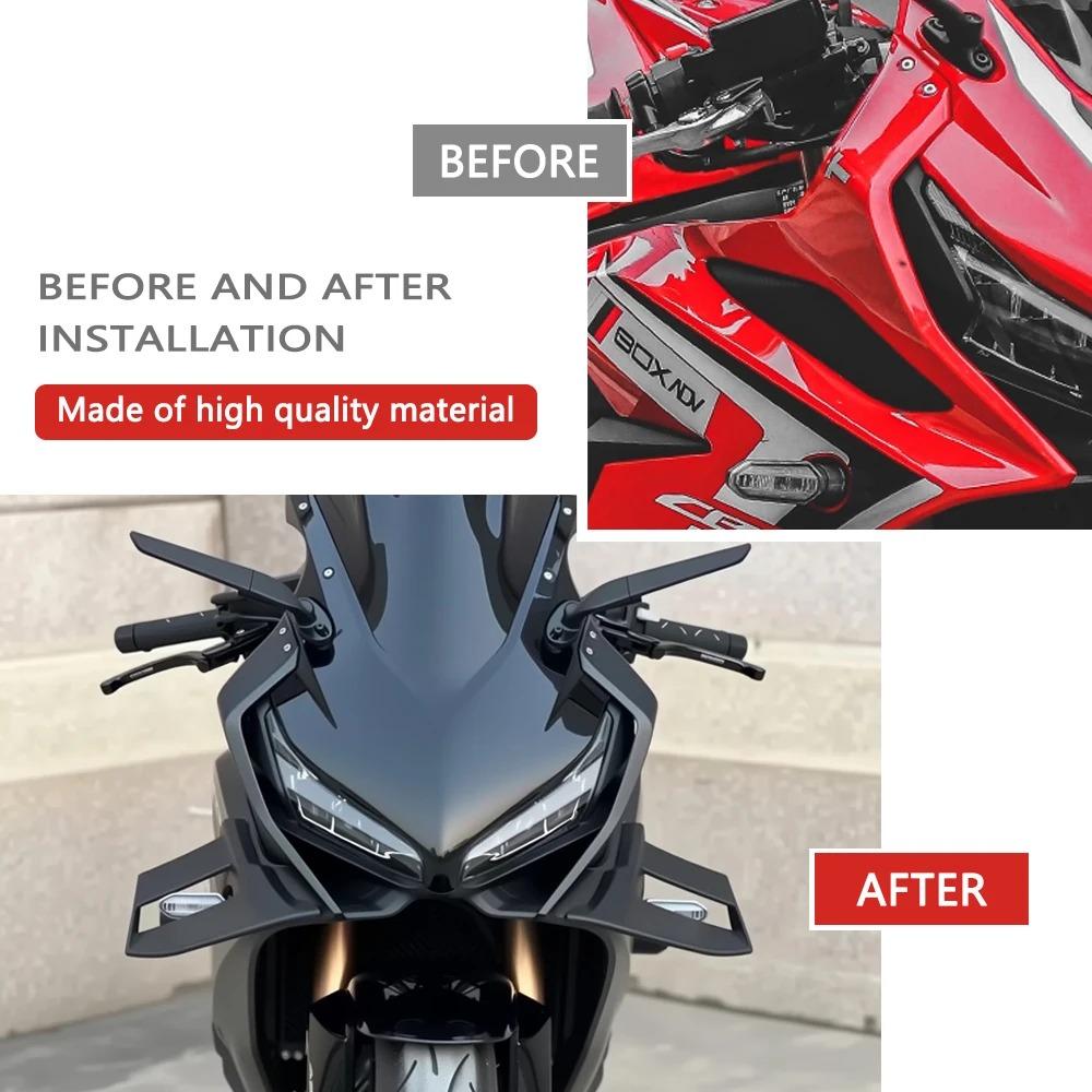 Przedni Spoiler Ze Stałym Skrzydłem Dla Honda CBR 650R 2019-2023 Boczne Winglety Osłony Przeciwwiatrowe CBR650R CBR 650 R 2022 2021 Deflektory Motocyklowe