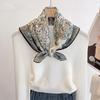 Double-sided Printed Silk Wool Square Scarf Autumn and Winter Scarf Shawl Women's 1116 New Fragrant Silk Wool Shawl