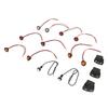 UTV Turn Signal Kit Flasher Relay Harness DC12V UTV Rocker Switch Turn Signal Kit Replacement for