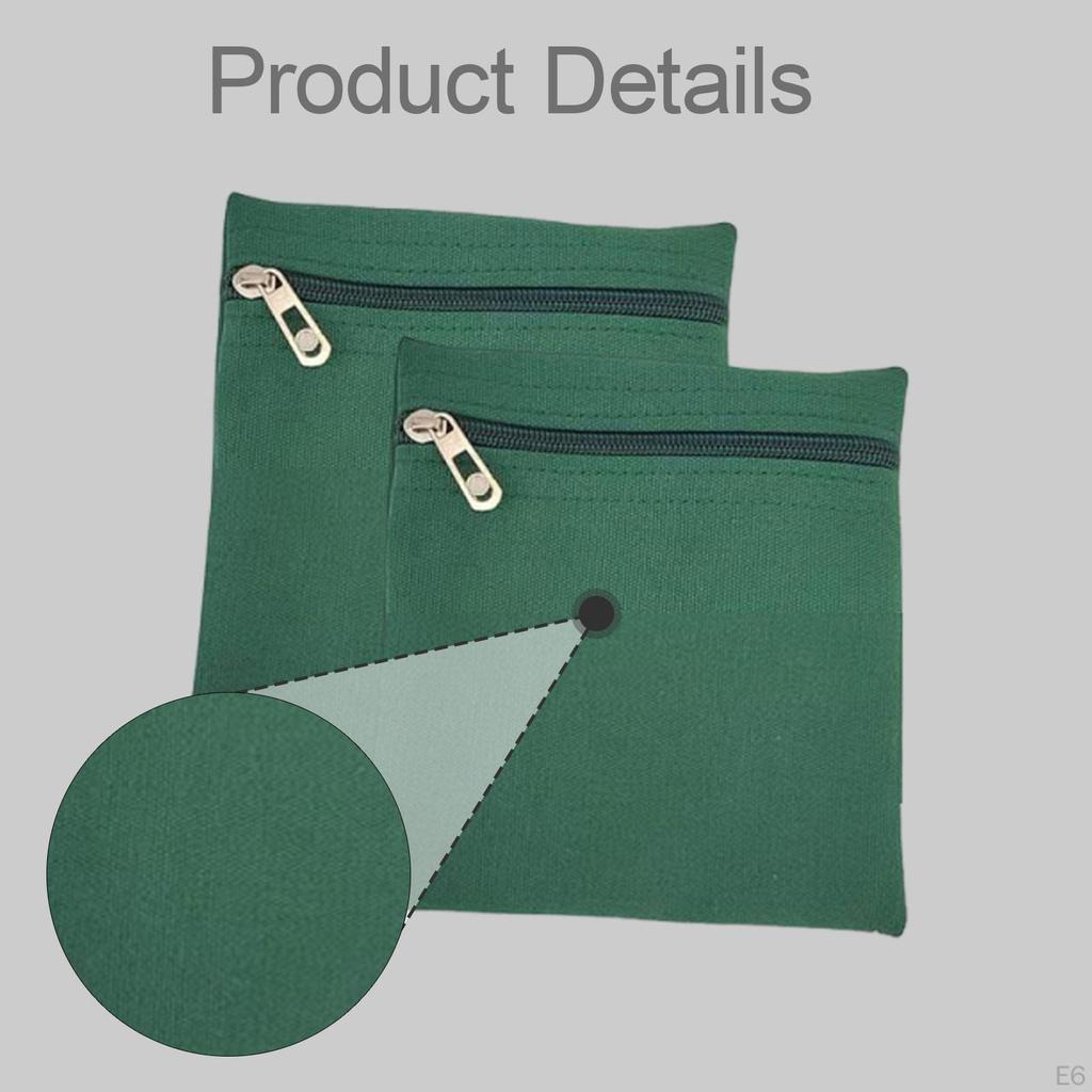 2 Pieces Sew in Pocket with Zipper Clothes Inner Pockets Easy Installation Coat Inside Small