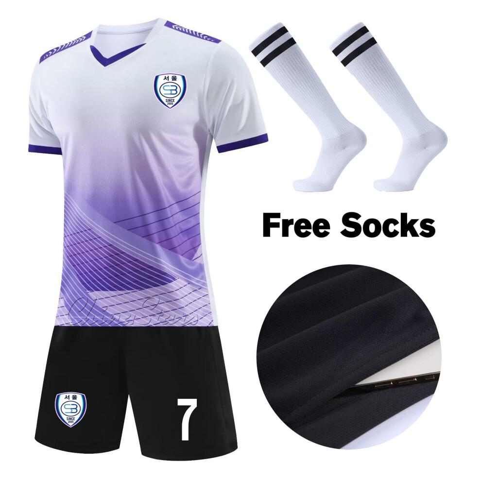 Adult Football Jerseys Shorts Children's Soccer Clothes Maillot de football Men Training Kits Clothing