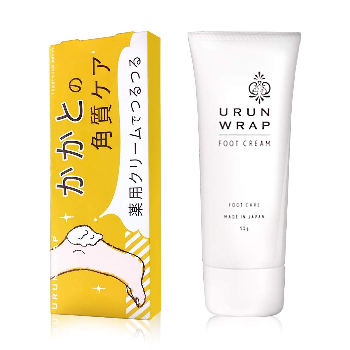 

Urn Wrap Medicated Heel Heel Smoothing Exfoliating Moisturizing Foot Cream, Cream, Care, Heel,