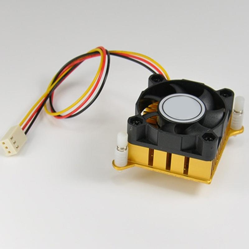 Gold Aluminium Heatsink DC5V 12V 40mm 40x40x10mm Fan for Efficient Northbridge Chipset Cooling Devices