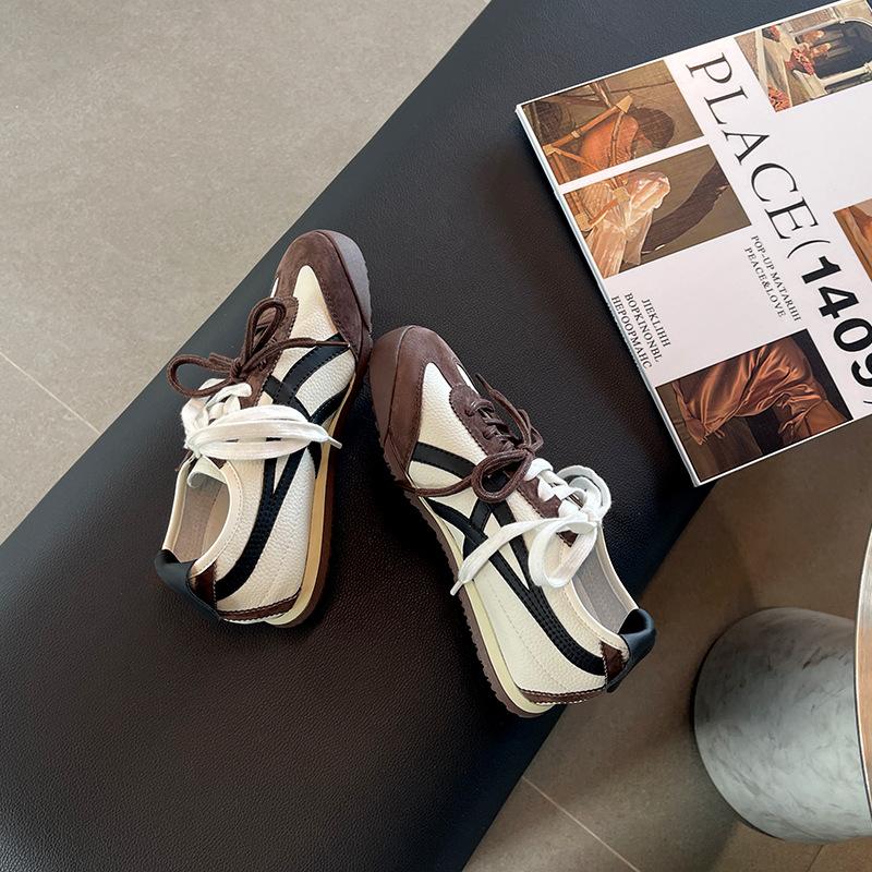 Classic Retro German Training Shoes Women's 2025 Spring and Autumn New Inner Height Increase Breathable Platform Casual Board Shoes Forrest Gump S