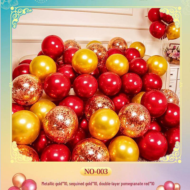 Celebrity Red Sequin Balloon Set - Perfect for Birthdays, Weddings & Parties