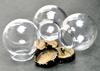 [starPG] 25mm Antique Glass Domes with Caps, Handmade Accessory Parts, Set of 10 (Bronze)