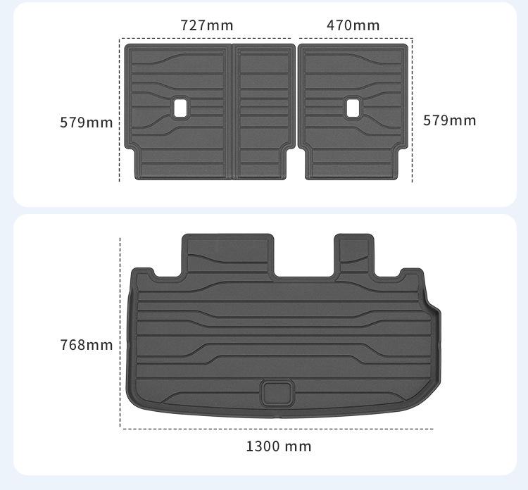 Zhijie V9 TPE Floor, Trunk, and Seat Back Mats for 26 Car Models