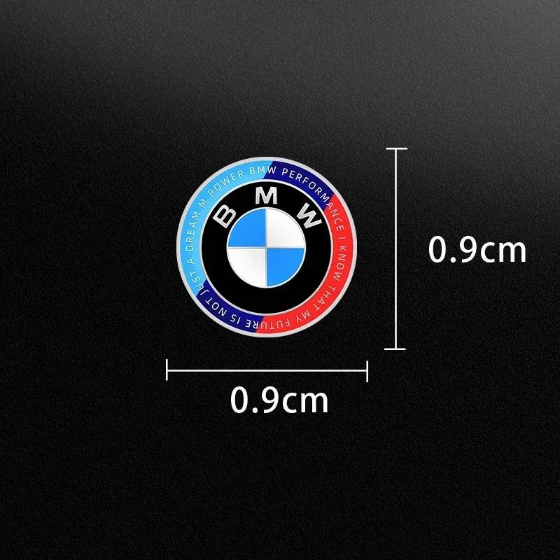Edición del 50 Aniversario Pegatina Interior de Coche Calcomanías de Control Central Emblema Insignia Edición Limitada Para BMW X1 X2 X3 X5 X7 G30 G20
