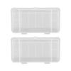 2 Pcs Fishing Lure Bait Box Waterproof Lure Box Fishing Multifunctional Accessory Storage Box