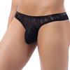 Men G-string U Convex Bulge Pouch Low Waist Elastic Hollow Out Anti-septic Breathable Thin Solid Color Men Briefs Men Intimate Clothes
