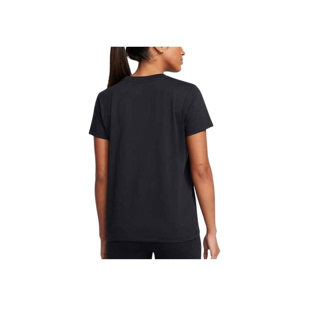 Under Armour Solid Color Comfortable Crew Neck Short Sleeve T-Shirt Women tops Black 1383683-001