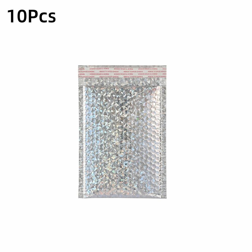10Pcs Waterproof Bubble Mailers Pearlescent Film Shipping Bags Durable Foam Envelope