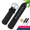 Classic Rubber Watchband for Timex WATCH T2N720 T2N721 TW2T76300 Series Black Waterproof Silicone Sports Strap 24*16mm Men