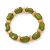 Artistic retro casual versatile bracelet irregular geometric contrasting bead bracelet trendy travel women's bracelet