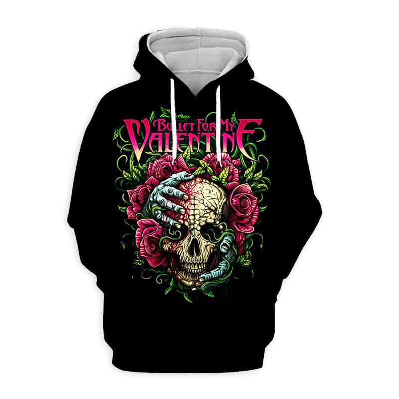 Bullet for My Valentine Rockband 3D-Druck Hoodies Herren Damen Übergroße Sweatshirts Hoodie Männliche Pullover Trainingsanzüge Herren Kleidung