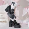 Thick Bottom Mary Jane Small Leather Shoes Women 2025 Autumn New Design Punk Lolita Shoes Women Fashion Versatile Loafers Casual