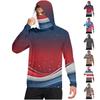 Camiseta Casual con Capucha de Manga Larga para Hombre con Protección Solar