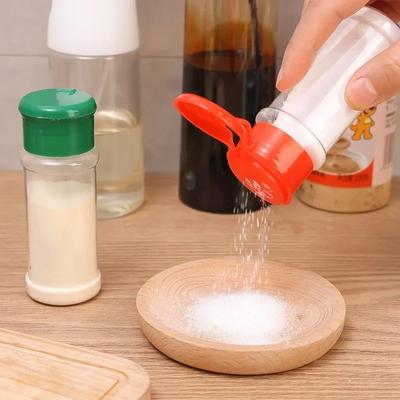 Clear Spices Bottle Salt Pepper Shakers Plastic Barbecue Seasoning Jars Condiment Box Kitchen Gadgets Powder Storage Can