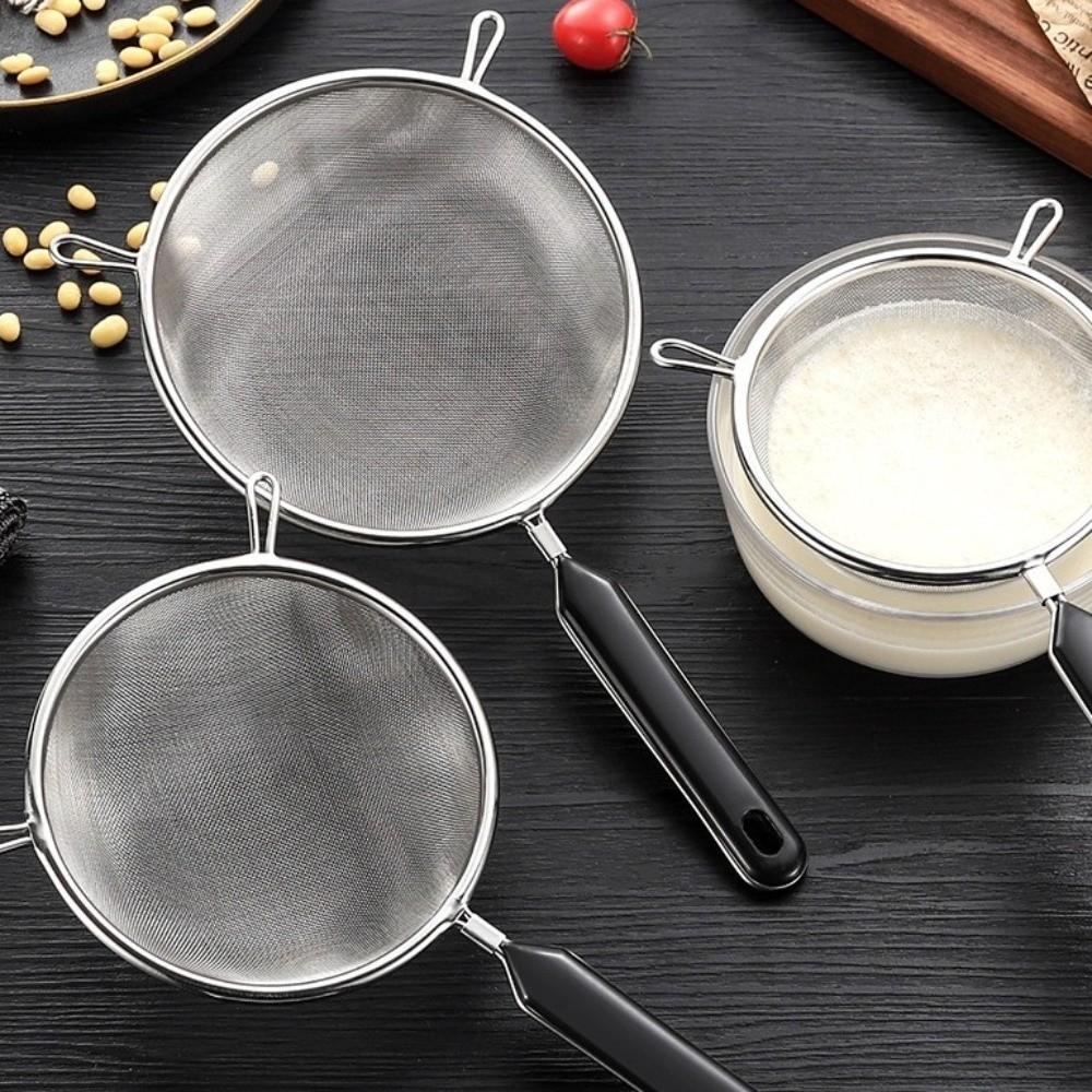 Leicht zu reinigendes Lebensmittelsieb Abtropfsieb 12 14 16 20 22cm Feines Sieb für die Küche