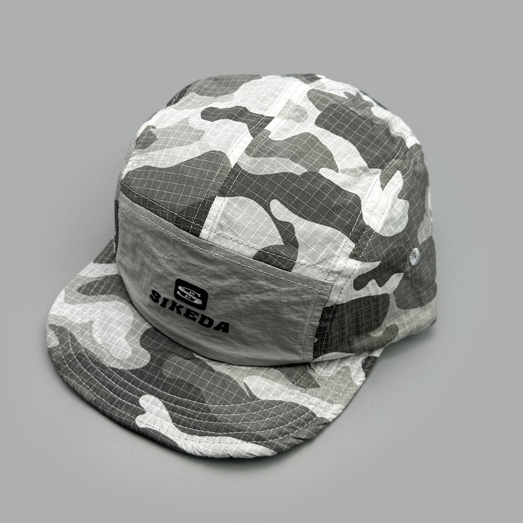 Quick-drying camouflage letter embroidery flat-brimmed baseball cap men's and women's sunshade outdoor camping light board cap