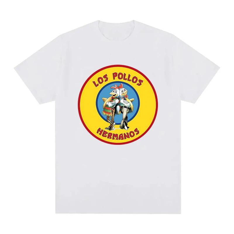 Los Pollos HerUnisexos Graphic Tshirt for Women Summer Casual Fashion Loose Streetwear Tops Crew Neck Short Sleeve Tshirts S