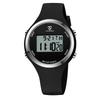 Digital Wristwatch for Women, Slim Design, Unisex, Stylish, Waterproof, Black, Simple, Sporty Watch with Multifunctional Features: Alarm/Date/Day/Stop