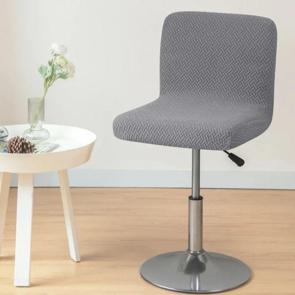 Stretchable Restaurant Stool Cover Jacquard Pattern Dining Chair Cover  for Dining Room