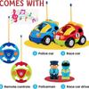 Jakmean Cartoon Remote Control Car Police Car With Colorful Lights And Music For Kids