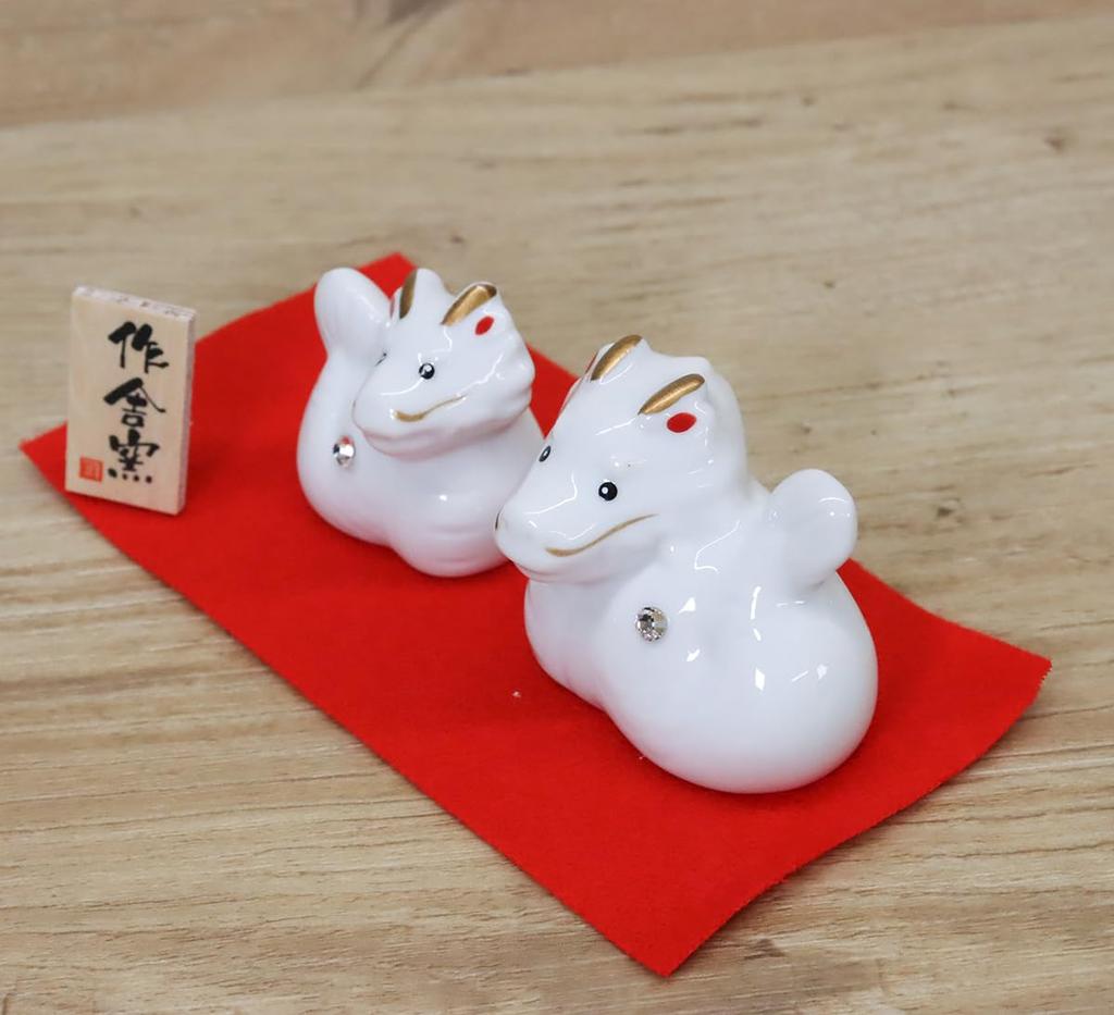 Castle Enterprise 2024 Zodiac Year of the Dragon Dragon Porcelain and Child Luck Bill Decoration/Parent (Good Included)