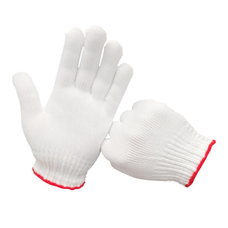 Churong Bleached Cotton Yarn Work Gloves One Size