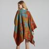 Yunnan Ethnic-Style Large Shawl Cape - Imitation Cashmere Scarf Cloak