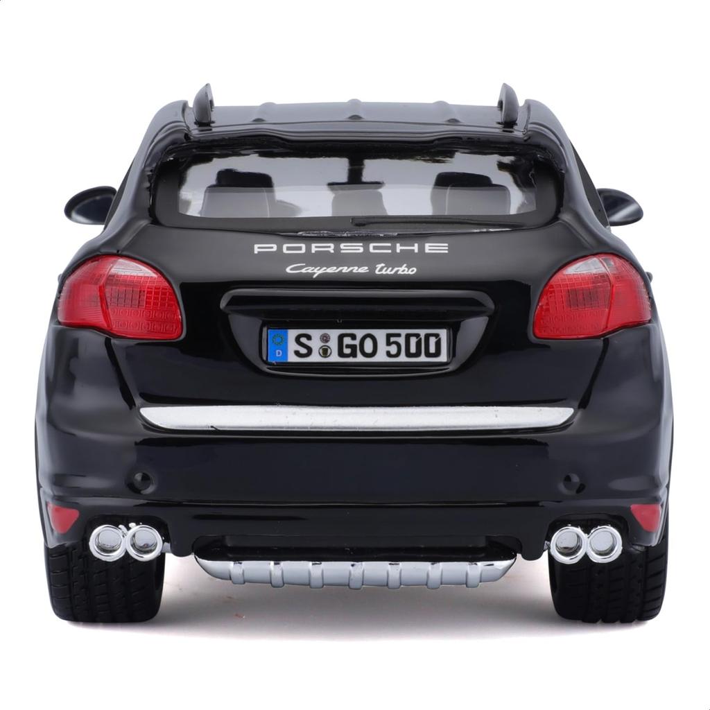 Bburago Scale Porsche Cayenne Turbo Black Diecast Model Finished BK 1/24 / Car, Product, 18-21056