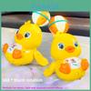 Top Ball Yellow Duck Light And Sound Toy With Rotating Effects For Kids And Toddler Play