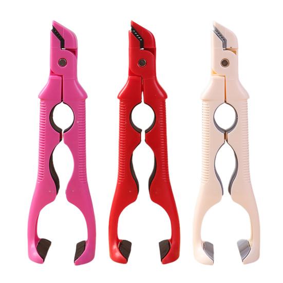 3-in-1 Hot Plate Gripper Tongs Heat Resistant Bowl Tongs Non-Slip Plate Lifter with Built-in