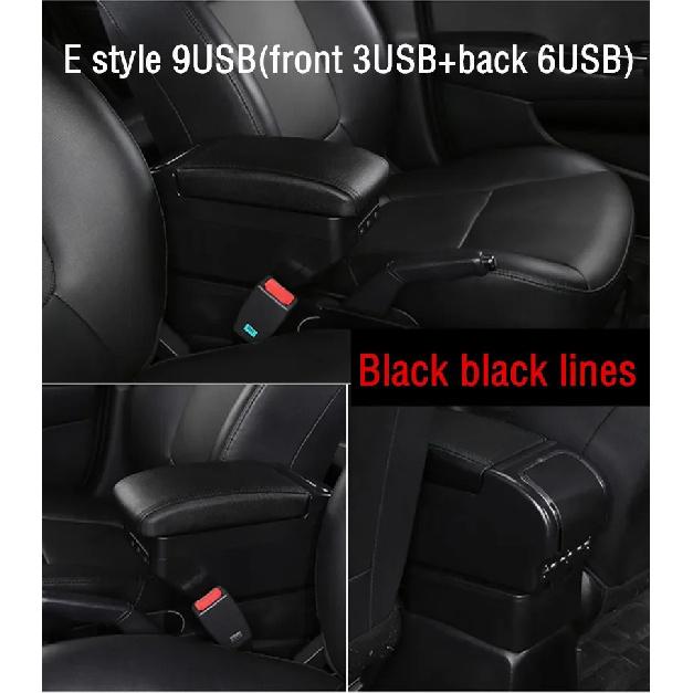 Car Armrest For Suzuki Sx4 Armrest Box 2007-2013 Center Centre Console Storage Box Armrest with USB 2008 2009 2010 2011 2012
