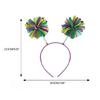 Festive Headband Perfect for Masquerade Parties Cute Pompoms Dress Up Supplies