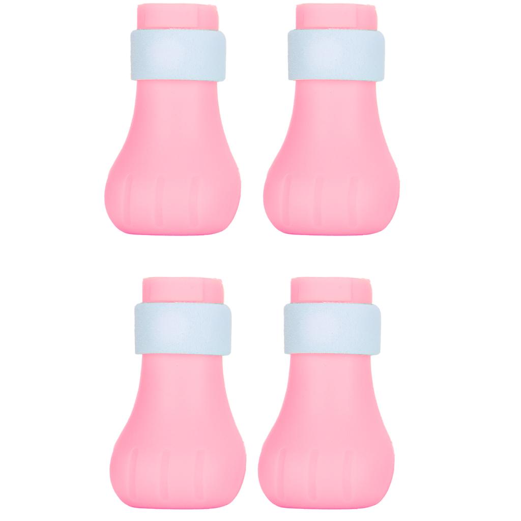 4pcs AntiScratch Cat Foot Covers   Silicone Pet AntiOff Claw Shoes Boots Cover(Mint Green )